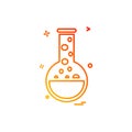 beaker flask lab icon vector design Royalty Free Stock Photo