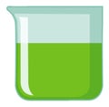 Beaker with green chemical inside