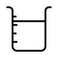 Beaker stick vector thin line icon Royalty Free Stock Photo