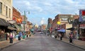 Beale street in Memphis -  Historic cars Royalty Free Stock Photo