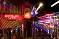 Beale Streetin Downtown Memphis, Tennessee (abstract)