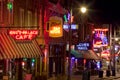 Beale Streetin Downtown Memphis, Tennessee