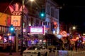 Beale Streetin Downtown Memphis, Tennessee