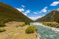 Bealey River in the New Zealand