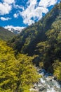 Bealey River in the New Zealand