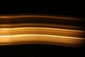 Beam of halogen light in speed and curved motion Royalty Free Stock Photo