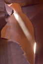 Beam of Light Through Slot Canyon