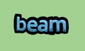 beam writing vector design on a green background Royalty Free Stock Photo