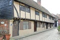 Beamed almshouses cottages Royalty Free Stock Photo