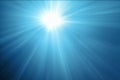 Beams Sunlight Refracting Through Clear Water Royalty Free Stock Photo