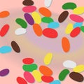 Bean candy background Royalty Free Stock Photo
