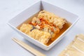 bean curd roll with cordyceps bowl, Chinese dumplings