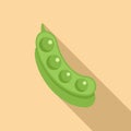 Bean seasonal allergy icon flat vector. Person disease