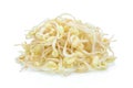 Bean Sprouts on White Background Royalty Free Stock Photo