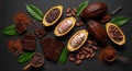 The Bean-to-Bar Chocolate Process with Ecuadorian Cacao Royalty Free Stock Photo