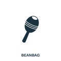 Beanbag icon. Mobile apps, printing and more usage. Simple element sing. Monochrome Beanbag icon illustration.