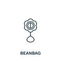 Beanbag icon. Monochrome simple Beanbag icon for templates, web design and infographics