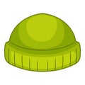 Beanie icon, cartoon style