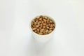 Beans bowl. Carioca grains in a bowl. Brazilian grains