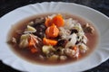 Beans and cabbage traditional peasant soup