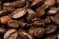 Beans of cofee. Background Royalty Free Stock Photo