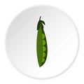Beans icon, flat style Royalty Free Stock Photo