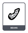 beans icon in trendy design style. beans icon isolated on white background. beans vector icon simple and modern flat symbol for Royalty Free Stock Photo