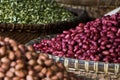 Beans and lentils on market in Hanoi, Vietnam