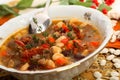 Beans soup with beef