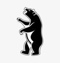 Bear Animal Logo, Bruin Silhouette