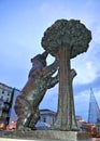 The bear and the arbutus, symbol of Madrid, Spain Royalty Free Stock Photo