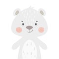 Bear baby print. Cute animal. Cool teddybear illustration