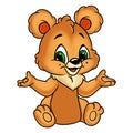 Bear cheerful cartoon Illustrations