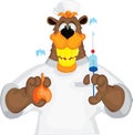 Bear cheerful doctor