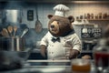 Bear Chef Cooks Up a Storm Enhanced Photography with SuperResolution and 32k Megapixel Clarity