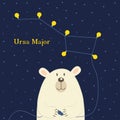 Bear connecting electrical plug constellation Ursa Major