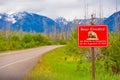 Bear Country Warning Royalty Free Stock Photo