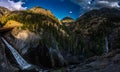 Bear Creek Falls with Mt Abram in the Background Colorado Landscape