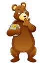 Bear eating honey