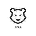 Bear head icon. Logo for your project.