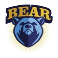 Bear Head Mascot Logo - Vector Royalty Free Stock Photo