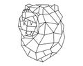 Bear head polygon