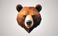 Bear Head Triangular Icon Royalty Free Stock Photo