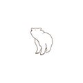 Bear icon Royalty Free Stock Photo