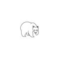 Bear icon Royalty Free Stock Photo