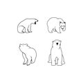 Bear icon Royalty Free Stock Photo