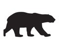 Bear Icon Black Silhouette Royalty Free Stock Photo