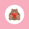 Bear vector icon sign symbol Royalty Free Stock Photo
