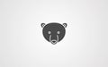 Bear vector icon sign symbol Royalty Free Stock Photo