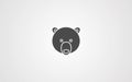 Bear vector icon sign symbol Royalty Free Stock Photo